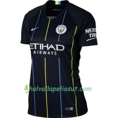 Jalkapallo Pelipaidat Manchester City Naisten Vieraspaita 2018-2019 Lyhythihainen